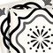 Homeroots 5" X 5" Black and White Multi  Peel and Stick Removable Tiles 399861 - alternate 3