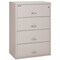 Fireking 4 Drawer, 1 Hr Fire & Impact Rated, 38" Wide Lateral Platinum 4-3822-CPL - alternate 1