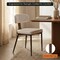 Leisuremod Dilenny Faux Leather Dining Chair - Modern Padded Side Chair with Steel Legs DC49CR - alternate 3