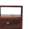 Homeroots 20" Walnut Solid Wood Square Two Drawer Nightstand 651544 - alternate 2