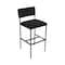 Bfm Seating Meghan Barstool, Grade 4 Upholstered Seat & Back - Steel Frame - Sand Black Finish JS33BM2140-2140SB - alternate 1