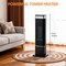 Edendirect 1500 Watt 24 in. Indoor Portable Electric Tower Space Heater, Remote, Timer, 4 Heating Modes ZR-ZHUMI-AH-NFJ1F01-24BK - alternate 2