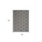 Homeroots 5' X 7' Dark Gray And Light Gray Geometric Indoor Outdoor Area Rug 550606 - alternate 3