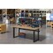 4Dock 72 in. W x 36 in. D Dual Motor Electric Adjustable Height Workbench with Rubber Wood Tabletop WB112Q - alternate 3
