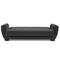 Homeroots 93" Dark Gray Chenille Sleeper Sofa And Toss Pillows With Brown Legs 607079 - alternate 3