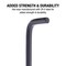 Sunex Sae/Metric 26 Piece Ball End Long Arm Hex Key Set, 2Mm-10Mm, 0.05 in-3/8 in 98526BL - alternate 2