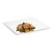 Smarty Had A Party 12" x 12" Clear Square with Groove Rim Plastic Serving Trays (24 Trays), 24PK 7925-CASE - alternate 2