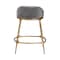 Baxton Studio Aarush Counter Stool with Hand-Forged Metal Frame 270-14728-ZORO - alternate 3