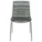 Leisuremod Astor Water Ripple Design Dining Chair, Transparent Black, 4PK AC20TBL4 - alternate 3