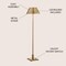 Jonathan Y Roxy 60" Metal LED Floor Lamp, Brushed Brass JYL6005B - alternate 2