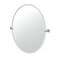 Gatco Mode 32" Frameless Oval Mirror, Satin Nickel 5629LG - alternate 1