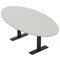 Skutchi Designs 4 Person Conference Table With Power Unit | 7' Oval Table | Harmony Series HAR-OVL-48X84-T.BK-U779-NA - alternate 1