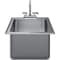 Amgood Stainless Steel 1 Compartment Drop-In Sink. Bowl 14 in. x 16 in. x 10 in. With Faucet SINK DIS S1C-141610-F-Z - alternate 2