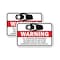 Signmission Warning All Activities Are Recorded On Video Tape To Ai, 18'' X 24'', Heavy Gauge Aluminum, 2PK A-1824-2PACK-2997 - alternate 1