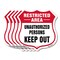 Signmission Restricted Area Shield Sign Unauthorized, 12 inch X 12 inch, Aluminum Metal Sign, 5PK SHI-A-5Pack-12-457 - alternate 1