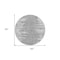 Homeroots 8' Silver Gray And Ivory Round Abstract Washable Indoor Outdoor Area Rug 582442 - alternate 2
