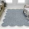 Jonathan Y Alice Classic Cottage Two-Tone Scalloped Turquoise/Cream 5 ft. x 8 ft. Shaped Area Rug SHP103D-5 - alternate 2