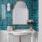 Apollo Tile Silken 3.94 in. x 3.94 in. Glossy Green Ceramic Square Wall Tile 6.46 sq. ft./case, 60PK CRE88GLR44A - alternate 2