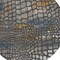 Homeroots 8' Charcoal Brown And Copper Round Abstract Washable Indoor Outdoor Area Rug 596784 - alternate 4