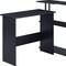 Homeroots 39" Black L Shape Writing Desk 491431 - alternate 2