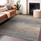 Homeroots 10' X 14' Pewter Striped Washable Indoor Outdoor Area Rug 608490 - alternate 3