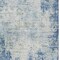 Homeroots 9' X 12' Denim Blue And Ivory Abstract Washable Indoor Outdoor Area Rug 612320 - alternate 2