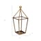 Homeroots 24" Gold Geometric Metal Tabletop Lantern Candle Holder 634819 - alternate 3
