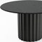 Homeroots 52" Black Solid Wood Pedestal Base Round Top Dining Table 721041 - alternate 2
