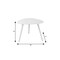 Homeroots 14" White Aluminum End Table 374310 - alternate 2