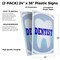 Signmission Dentist, Plastic Signs Only 24 Inch x 36 Inch, Corrugated Plastic, 2PK CSB-2436-2PACK-Dentist - alternate 2