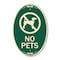 Signmission No Pets, 12 Inch X 18 Inch Designer, Heavy Gauge Aluminum A-OV-G-1218-9813 - alternate 1