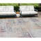 Homeroots 9' X 12' Ivory Orange And Blush Abstract Washable Indoor Outdoor Area Rug 588754 - alternate 1