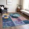 Homeroots 3' X 5' Blue Green And Copper Geometric Washable Indoor Outdoor Area Rug 604312 - alternate 3