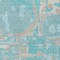 Homeroots 3' X 5' Teal Blue Aqua And Taupe Geometric Washable Indoor Outdoor Area Rug 589434 - alternate 3