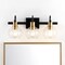 Jonathan Y Marais 21.5" 3-Light Iron/Glass Rustic Vintage LED Vanity Light, Black/Brass Gold JYL3528A - alternate 4