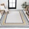 Jonathan Y Pollux Classic Coastal Mitred Stripe Reversible Machine-Washable Cream/Navy 8 ft. x 10 ft. Area Rug SVH105A-8 - alternate 3