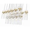 Z-Lite Fontaine 17 Light Linear Chandelier, Rubbed Brass, 44.25 In W 7002P5-17L-RB - alternate 2