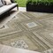 Homeroots 5' X 8' Beige Gray And Ivory Tribal Washable Indoor Outdoor Area Rug 598089 - alternate 1