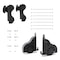 Quiet Glide 8.06 ft. Red Oak Sunburst Wheel Black Rolling Hook Removable Ladder, 12 ft. Rail QG.510-8RO-12-H.08 - alternate 2