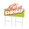 Signmission Peel And Eat Shrimp Die Cut Yard & Stake plastic coroplast window, 2436-Peel And Eat Shrimp C-DC-2436-DS-Peel And Eat Shrimp19 - alternate 1