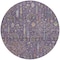 Homeroots 8' Eggplant Terra Cotta And Green Round Floral Washable Indoor Outdoor Area Rug 605267 - alternate 2