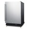 Summit Commercial 24in Wide Built-In Mini Reach-In Beverage Center with Dolly SCR610BLSDRI - alternate 4
