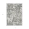 Homeroots 8' X 10' Gray And Ivory Abstract Washable Indoor Outdoor Area Rug 597971 - alternate 3