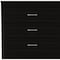 Homeroots 32" Black Three Drawer Dresser 544035 - alternate 4