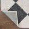 Jonathan Y Draper Classic Geometric Diamond Pattern White/Dark Gray 8 ft. x 10 ft. Area Rug ATH100B-8 - alternate 2