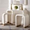 Bali & Pari Carlyn Coastal Beige and White Mother of Pearl Capiz Shell 3-Piece Accent Table Set 252-13988-13989-ZORO - alternate 3