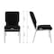 Flash Furniture Fabric Church Chair, Black XU-CH-60096-BK-SV-GG - alternate 3