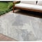 Homeroots 9' X 12' Ivory And Gray Abstract Washable Indoor Outdoor Area Rug 611232 - alternate 1