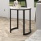 Homeroots 24" Black And White Faux Marble And Steel Round End Table 544231 - alternate 3