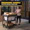 Rubbermaid Commercial Utility Cart, 600 lb Load Capacity, 3 Shelves, 44 in L, 25 6/25 in W, 47 in H 2196862 - alternate 2